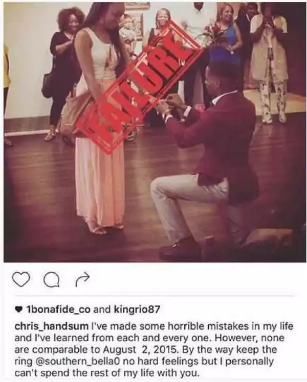 Gosh...See how this guy publicly shamed his ex-fiancee